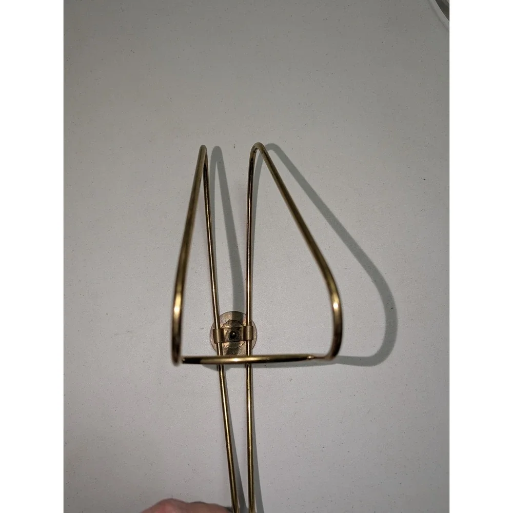 Vintage‎ Brass Wire Wine Caddy Bottle Holder Chariot Emblem Bar Decor